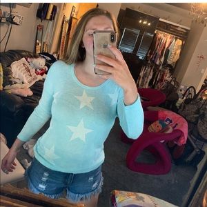 Blue star sweater